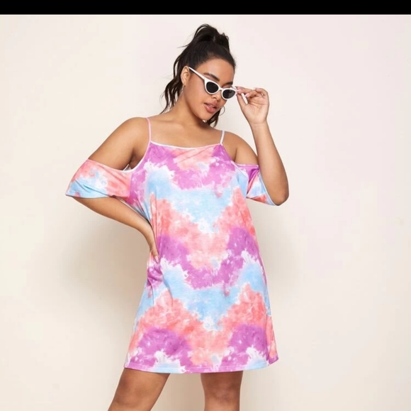 SHEIN Tops - NWOT SHEIN Tie Dye T-Shirt Dress